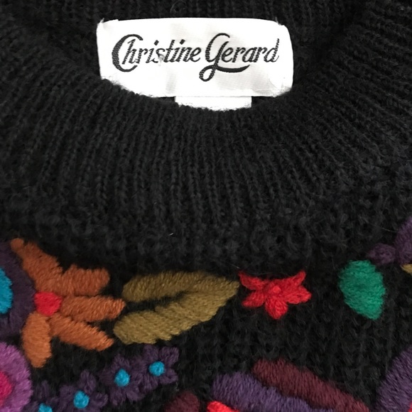 Vintage 80’s Christine Gerard Sweater Women’s SM - Picture 4 of 4
